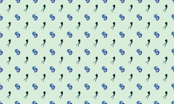 Цветной фон с различными аксессуарами