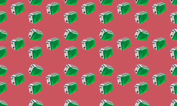 Colored background with different accessories