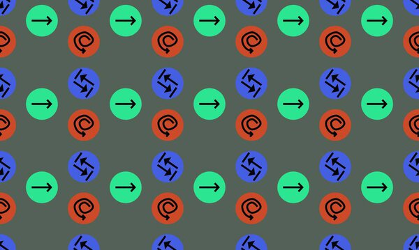 Colored background with different accessories