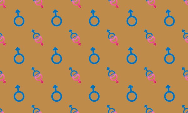 Цветной фон с различными аксессуарами