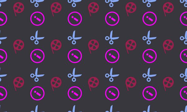 Цветной фон с различными аксессуарами