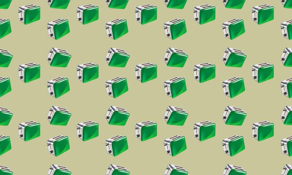 Colored background with different accessories