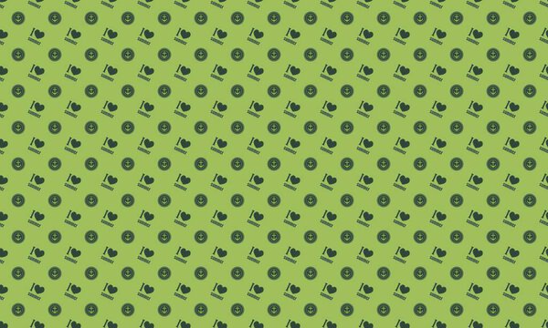 Colored background with different accessories