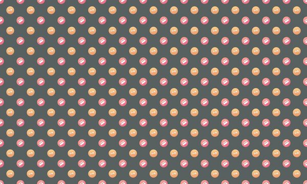 Colored background with different accessories