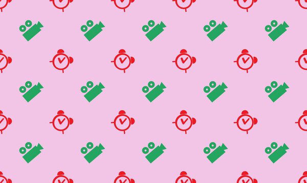 Colored background with different accessories