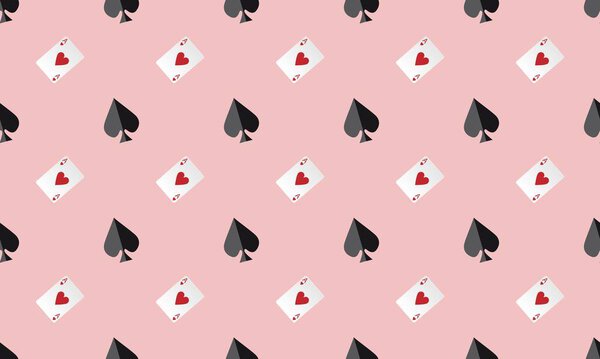 Colored background with different accessories