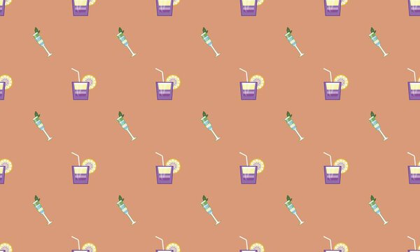 Цветной фон с различными аксессуарами