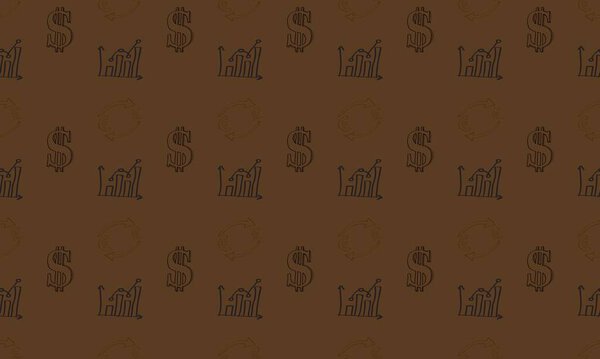 Цветной фон с различными аксессуарами