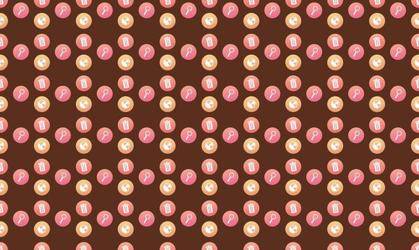 Colored background with different accessories