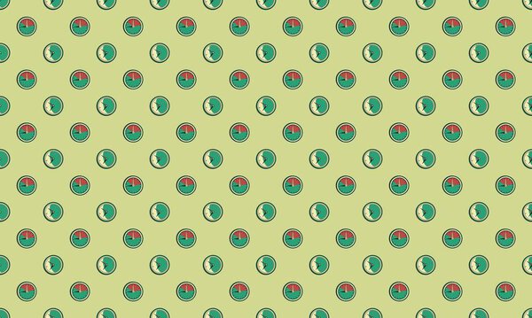 Colored background with different accessories