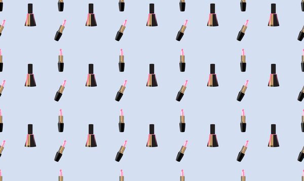 Цветной фон с различными аксессуарами