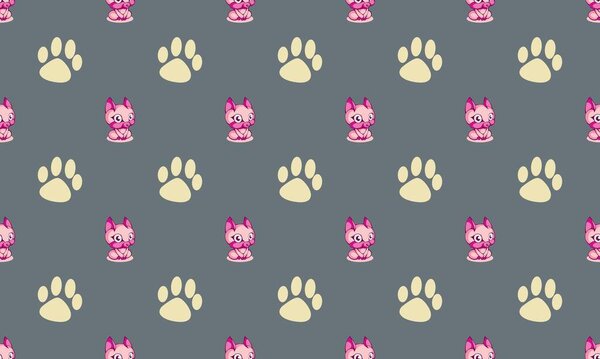 Цветной фон с различными аксессуарами