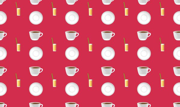 Colored background with different accessories