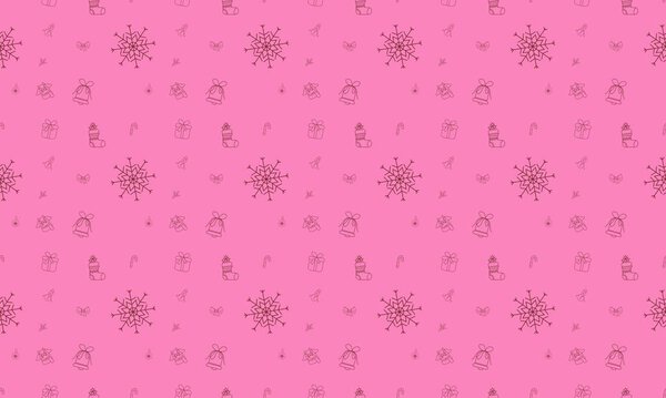 Цветной фон с различными аксессуарами