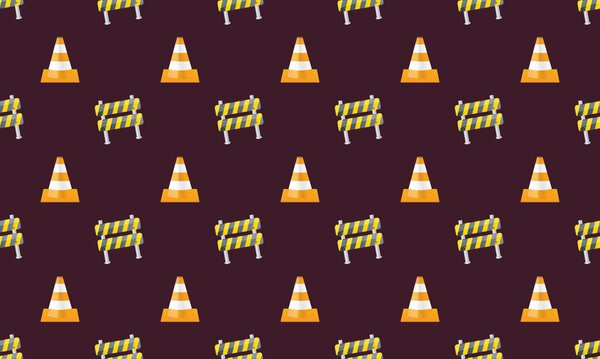 Colored background with different accessories