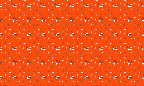 Цветной фон с различными аксессуарами