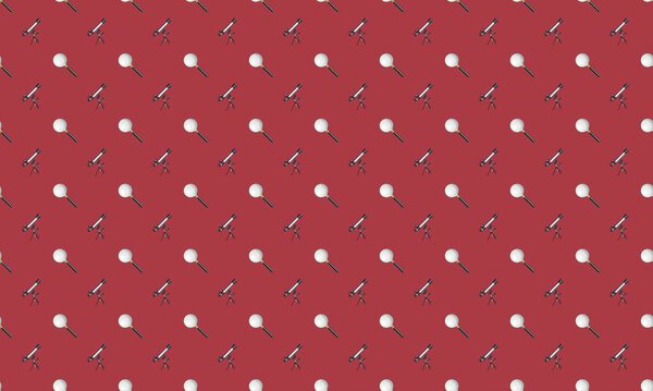 Цветной фон с различными аксессуарами