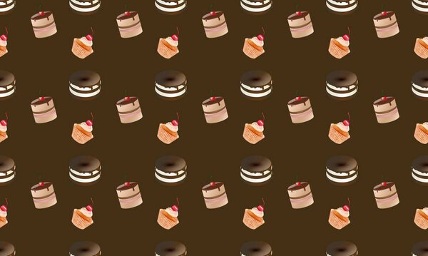 Цветной фон с различными аксессуарами