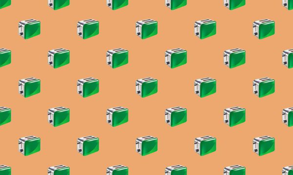 Colored background with different accessories