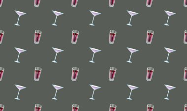 Colored background with different accessories vector Colored background with different accessories vector