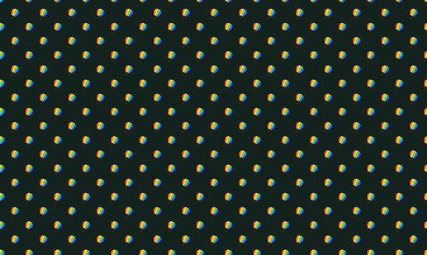 Colored background with different accessories