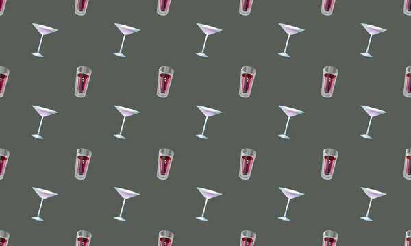 Цветной фон с различными аксессуарами