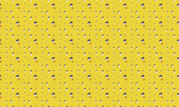 Цветной фон с различными аксессуарами