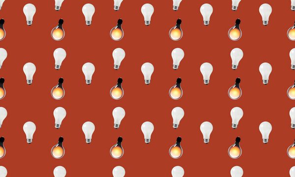 Цветной фон с различными аксессуарами