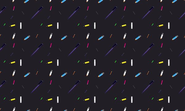 Colored background with different accessories