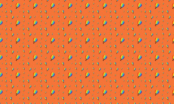 Цветной фон с различными аксессуарами