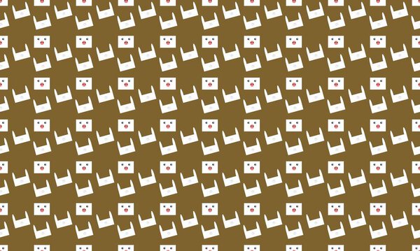 Colored background with different accessories