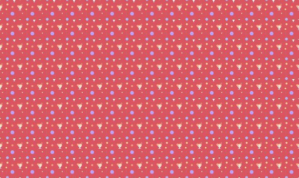 Colored background with different accessories