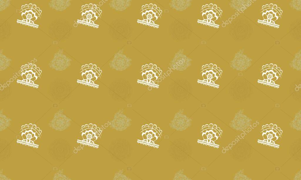 Colored background with different accessories