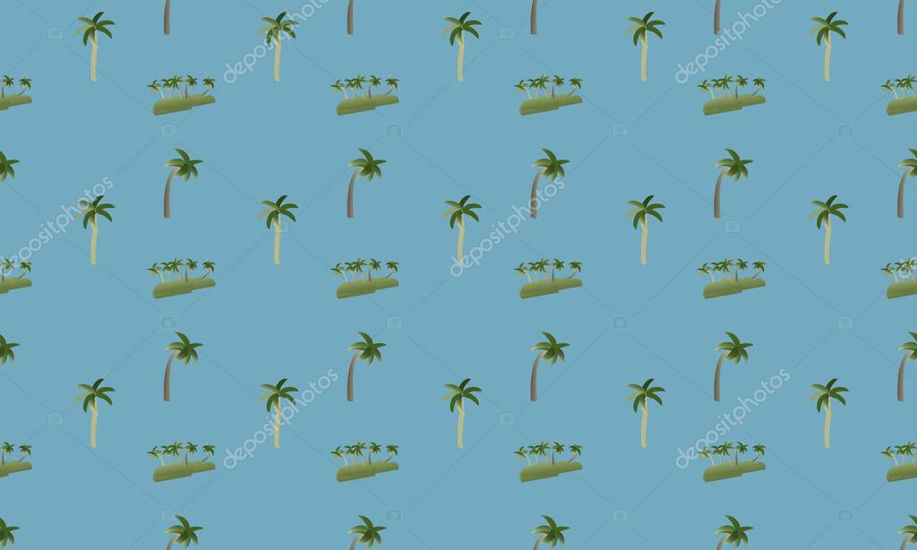 Colored background with different accessories