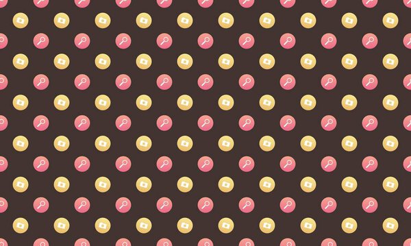 Colored background with different accessories