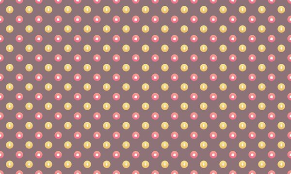 Цветной фон с различными аксессуарами