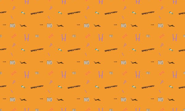 Цветной фон с различными аксессуарами