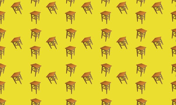 Colored background with different accessories