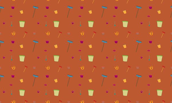 Цветной фон с различными аксессуарами