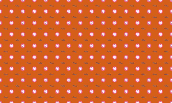 Цветной фон с различными аксессуарами