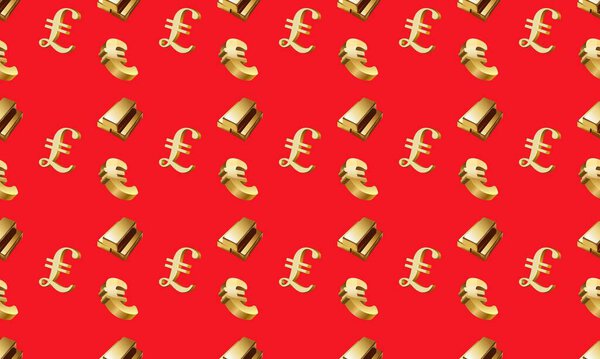 Цветной фон с различными аксессуарами