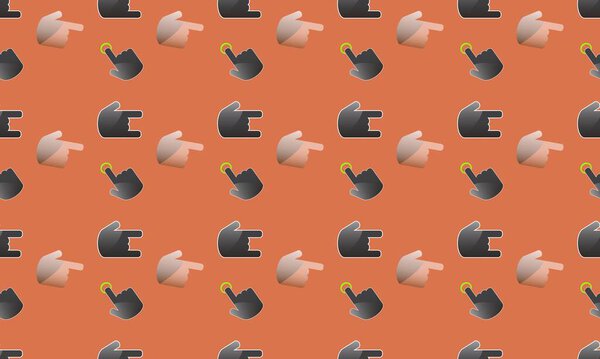 Цветной фон с различными аксессуарами