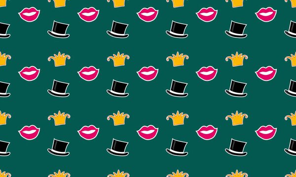 Цветной фон с различными аксессуарами