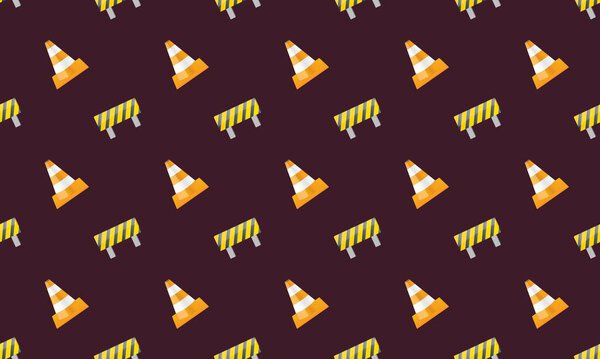 Colored background with different accessories