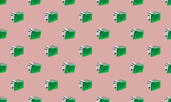 Colored background with different accessories