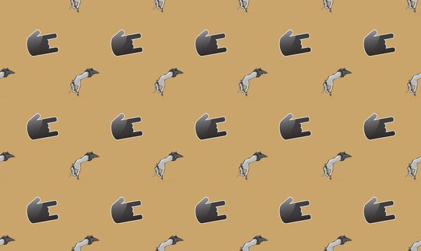 Цветной фон с различными аксессуарами