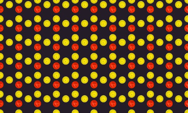 Colored background with different accessories