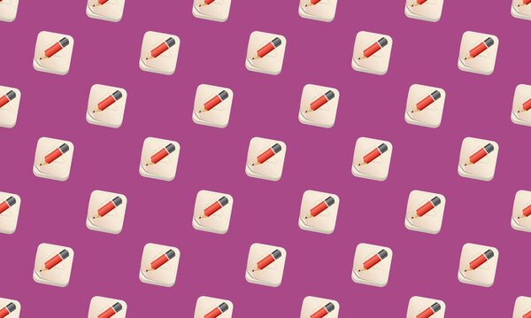 Цветной фон с различными аксессуарами