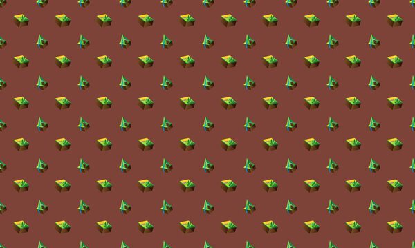 Colored background with different accessories