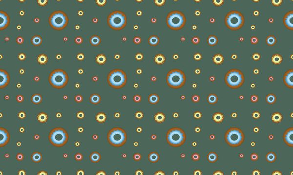 Colored background with different accessories